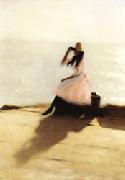 Young Woman on the Beach Philip Wilson Steer